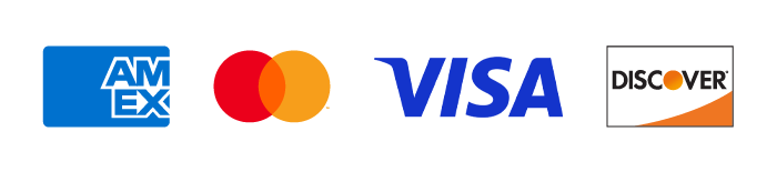 Visa, Mastercard, American Express, Discover